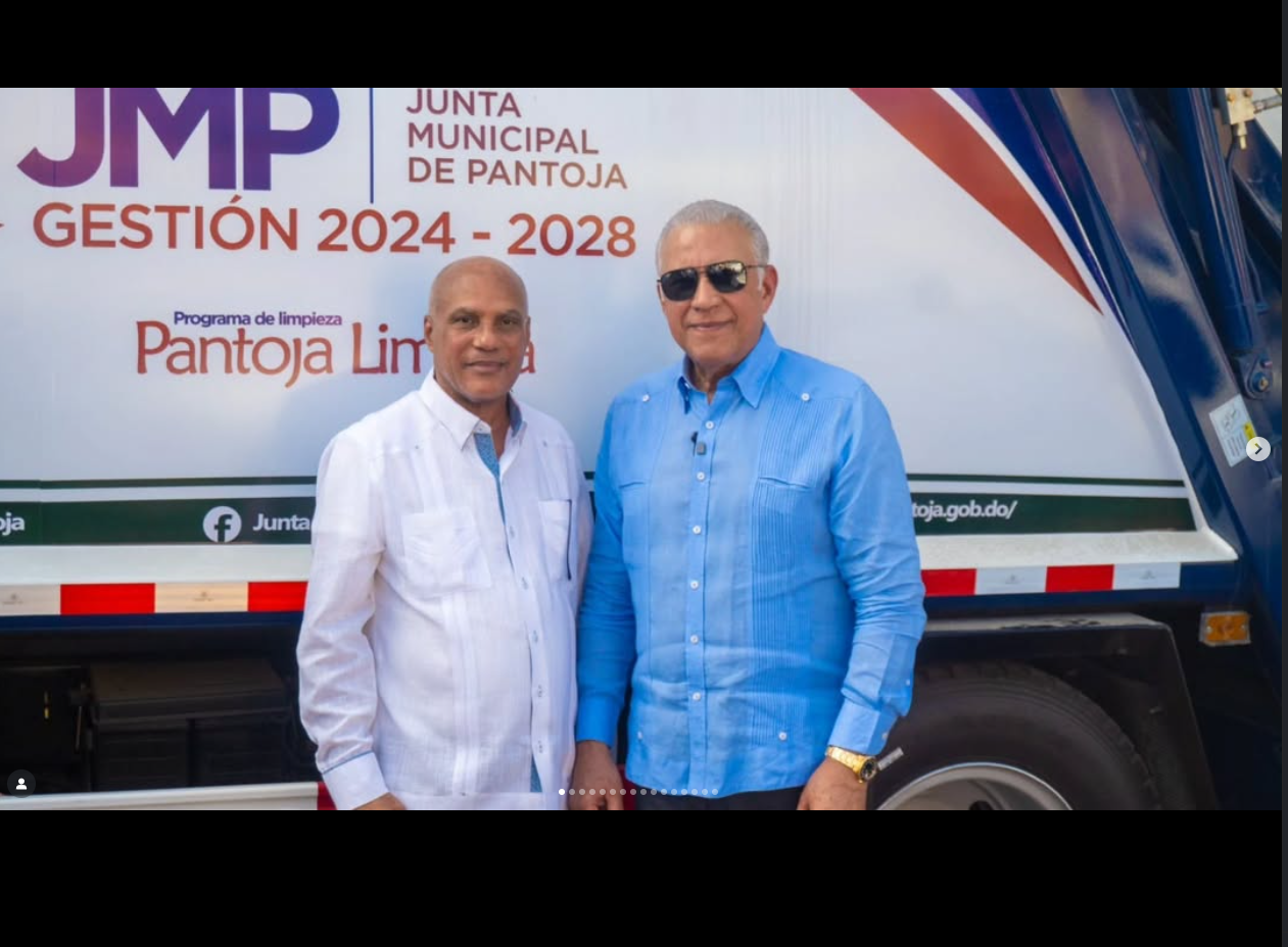Hoy recibimos oficialmente dos camiones recolectores de basura totalmente nuevos, que vienen a fortalecer el servicio de limpieza en nuestro Distrito Municipal de Pantoja. ♻️🚛